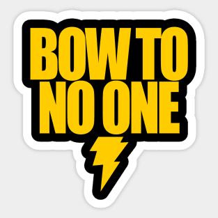 BLACK ADAM - BOW TO NO ONE 2.0 Sticker